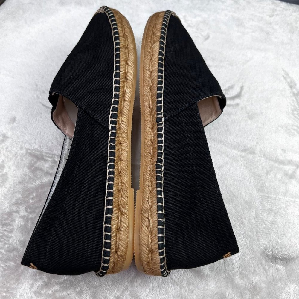 Viscata Sitges Canvas Espadrille Shoe Black size 42 US 9 Men NWOT - Picture 6 of 8